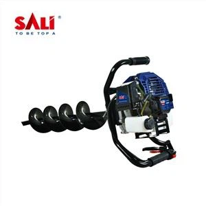เครื่องเจาะน้ำมันเบนซิน Earth Auger น้ำมันเบนซินแบบพกพา - Powered Rock Drill