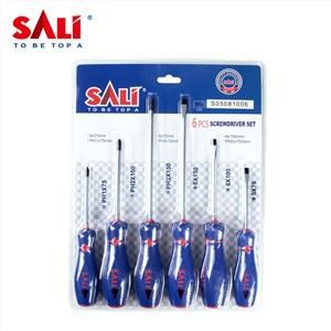 เครื่องมือ SALI 6 ชิ้นชุดไขควง, ชุดไขควงแม่เหล็กเกรดเชิงพาณิชย์ฟิลลิปส์ &Slotted สบายจับสกรูไดร์เวอร์